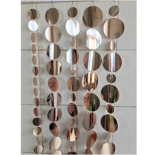 2017新款高端金色婚礼背景装饰舞台道具婚庆挂珠珠片串亮片帘装饰