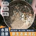 天然原生态溪流石底砂鱼缸专用过滤铺地摆件火山石造景主石鹅卵石