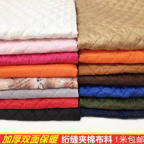 冬季夹棉绗缝绗棉双面里衬服装