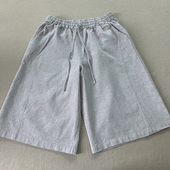 色织汉麻男款 砂洗柔软透气干爽 五分大短裤