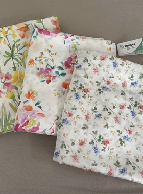 外贸100支兰精天丝莱赛尔纤维 印花床单 床笠 枕套单件 夏季新品