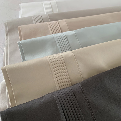 出口尾单高支高密枕套埃及棉贡缎