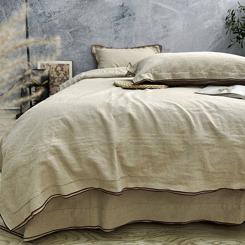 设计款麻棉床品四件套