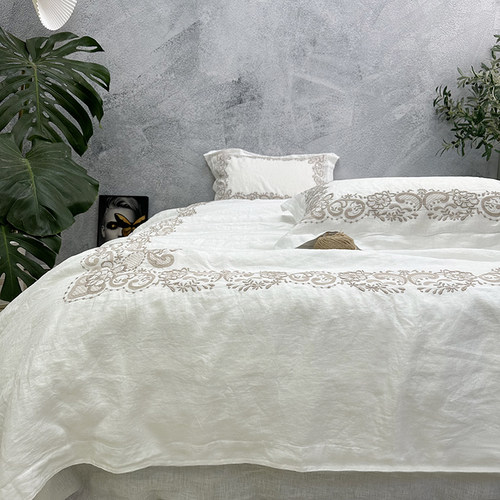 进口纯亚麻床品四件套