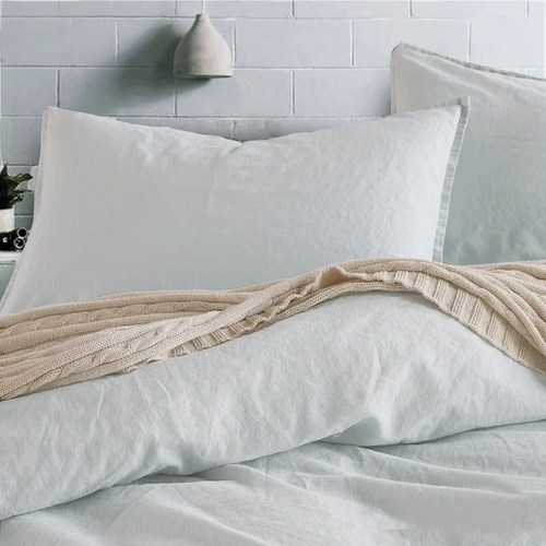 出口的纯亚麻长枕套50X90CM