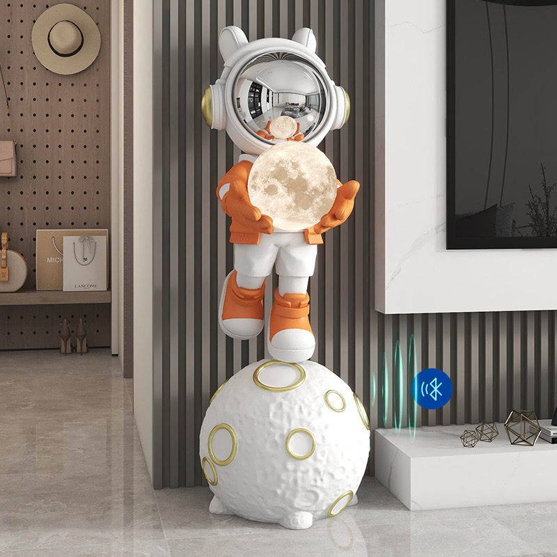 太空人宇航员K歌音响客厅电视柜旁落地摆件高端大气乔迁新居礼物,家居饰品,落地摆件,淘宝优惠券,粉丝福利购,淘宝优惠卷