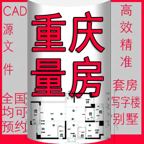 重庆量房服务服务CAD原始结构平面户型图包扩放尺寸测量代画