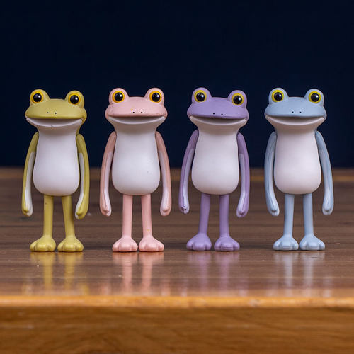 玩偶桌面摆件悲情蛙皮店散货搞怪