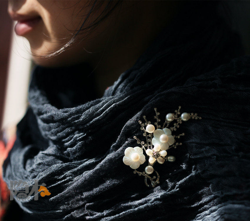 Broche femme en Nacre - Ref 1174650 Image 4