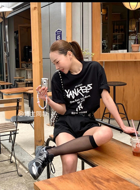 May susu·夏季薄款芭蕾风白色黑色长筒袜简约清透丝袜小腿袜