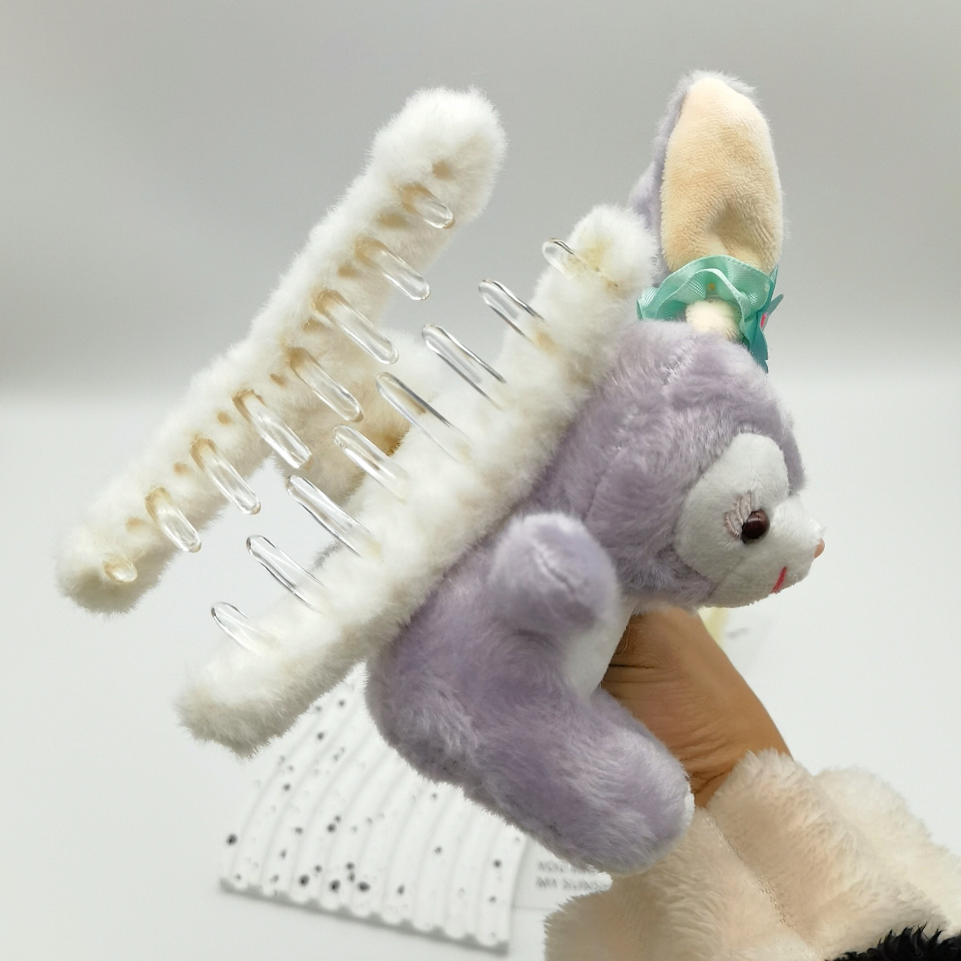 星黛露抓夹可爱毛绒发夹后脑勺鲨鱼夹大号头饰网红2023年新款发抓