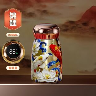 8h长效保温无茶隔 304不锈钢6h 国潮风经典 金孔雀运动保温杯316