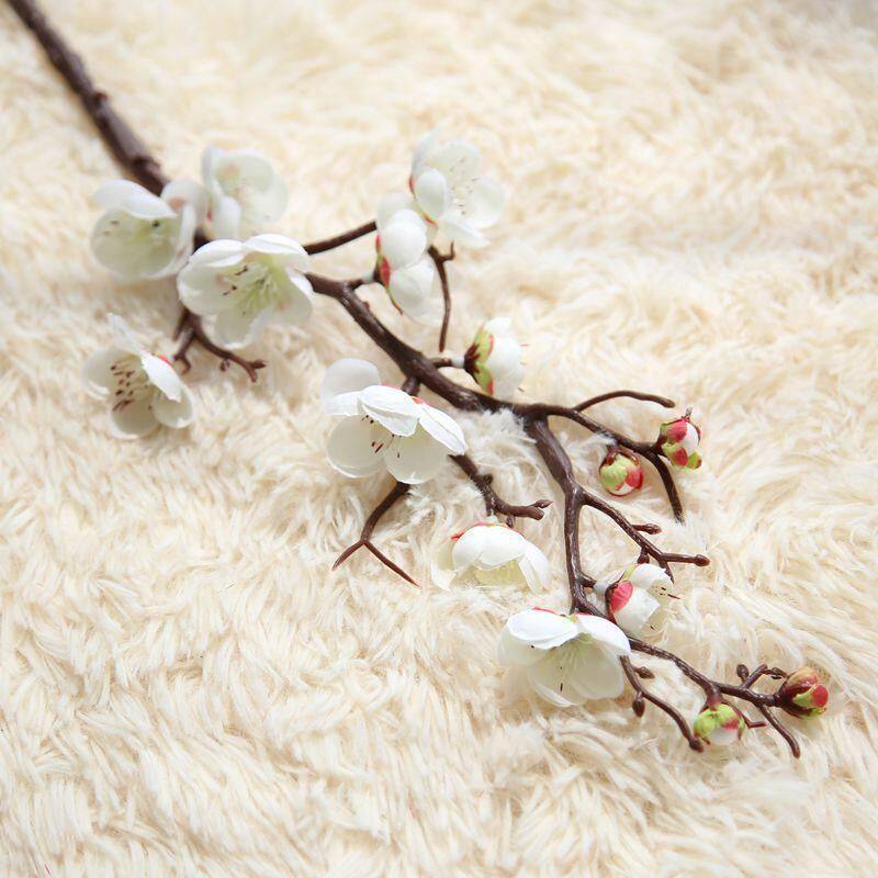 。舞蹈材料桃花枝装饰假花绢花干枝梅舞蹈拍摄道具仿真梅花枝摆件