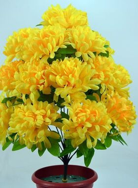 花仙阁仿真菊花清明花朵全套高级18成品菊纪念手工前新款假花高档