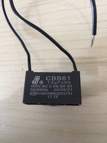 风扇电容器400V1.5uf启动电容器