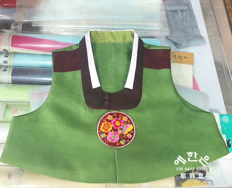 韩国原装进口面料/女士韩服马甲/新娘马甲/新款马甲/H-MJ1027