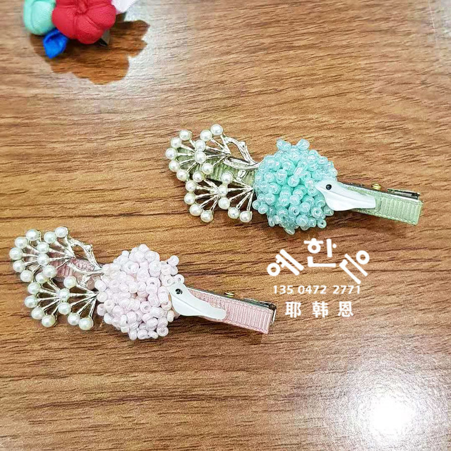 【韩国进口材料】儿童头饰/韩式发夹/Handmade发夹/HE-P1216