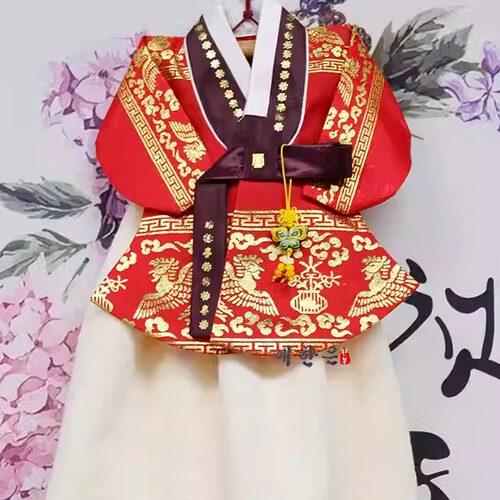 朝鲜族手工可爱创意民族烫金服装挂件/厨房洗手间擦手巾-00144