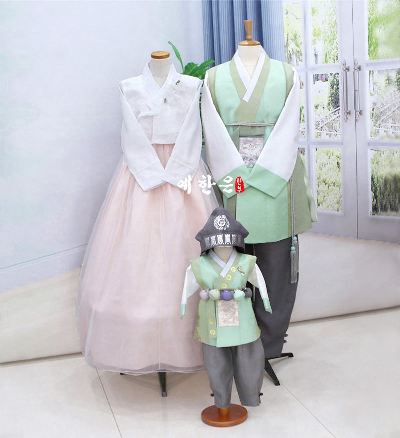 韩国原装进口面料/婚礼家庭套装韩服/民族韩服/HE-QL1185