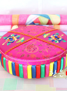 韩国原装进口彩条针线盒/婚礼用品/新娘礼品/HE-ZX1002