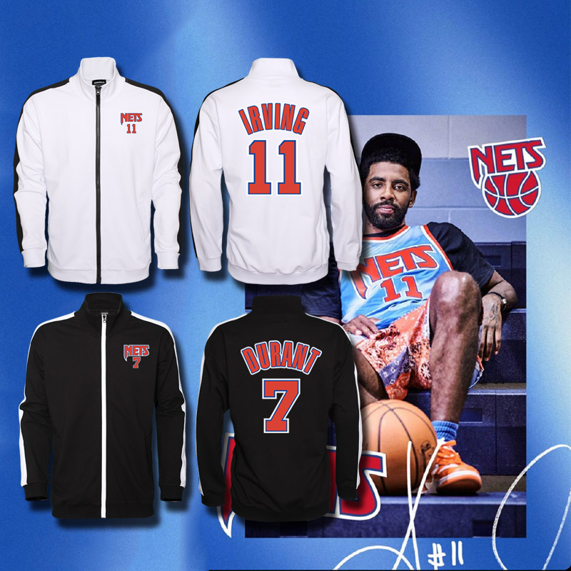 复古风杜兰特篮球运动拉链外套