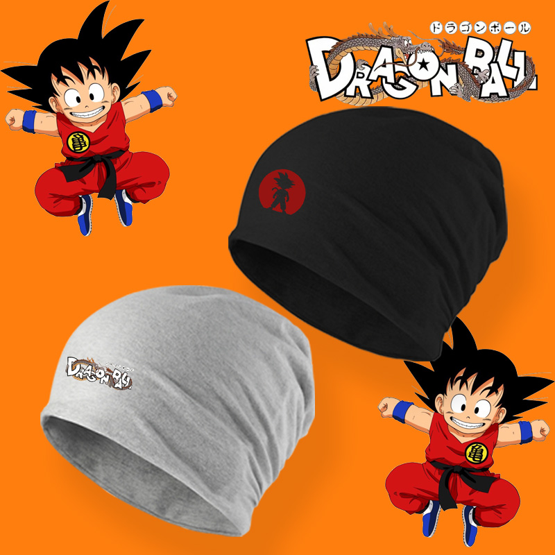 日系动漫七龙珠时尚保暖毛巾帽超级赛亚人孙悟空比克堆堆帽包头帽