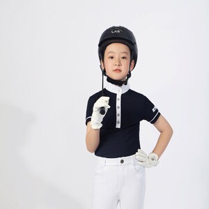 horsy夏季马术T恤短袖儿童马术服装男骑马装马术装备骑马套装骑马