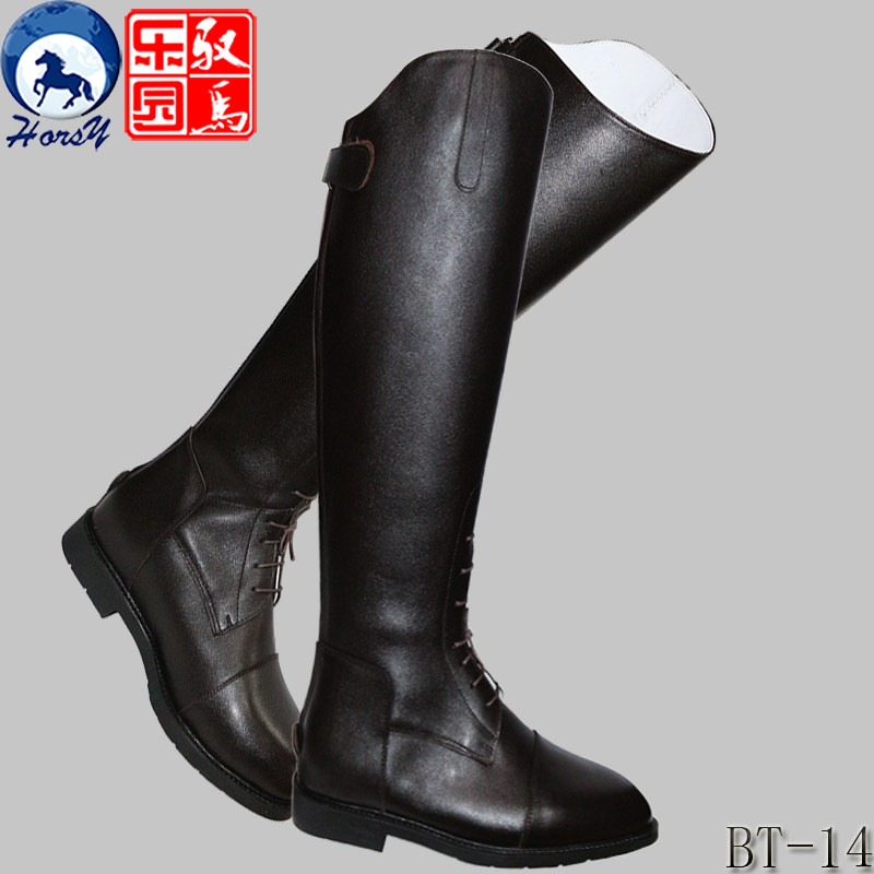 全牛皮马术马靴 障碍赛长马靴 骑马马靴 实体价898元 促销包邮