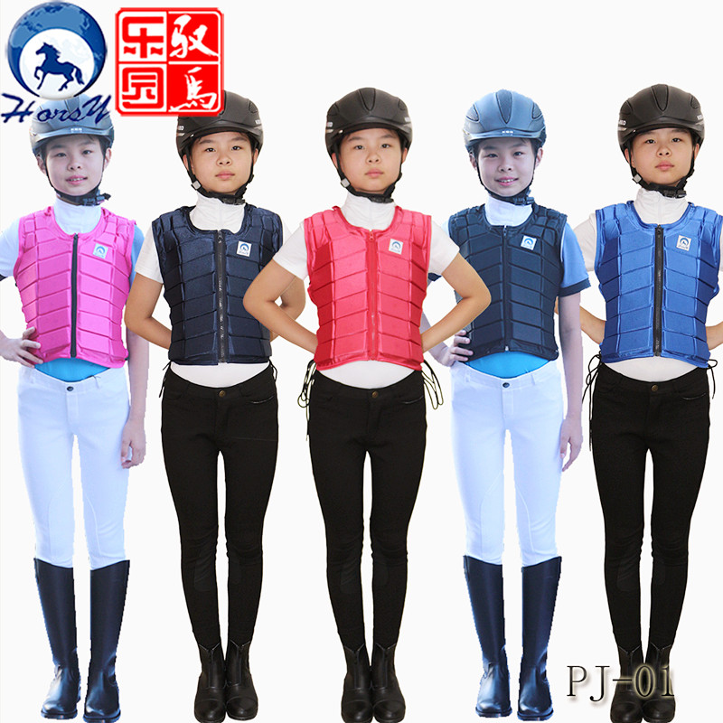 夏季儿童马术护甲背心骑士服装 骑马防护服背心儿童马术装备包邮