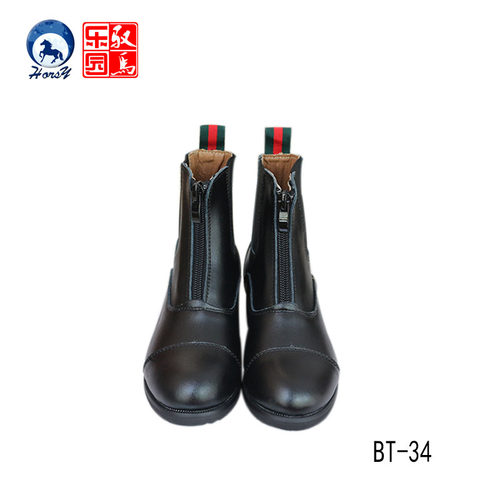 马术马靴骑马短靴全皮装备用品