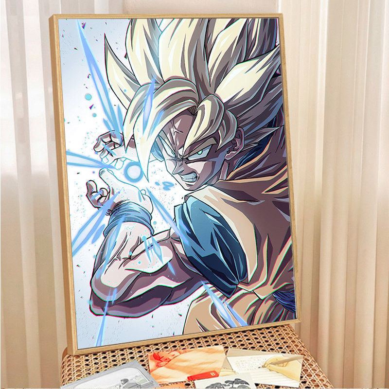 龙珠悟空5d钻石画手工diy粘贴钻画二次元动漫高颜值十字绣装饰画,居家布艺,钻石绣,淘宝优惠券,粉丝福利购,淘宝优惠卷