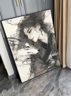 5d古风狼少年钻石画2025新款国潮手工点贴钻石贴画diy十字绣带框