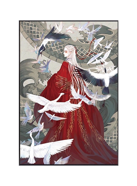 白鹤大人|动漫5D钻石画日式小众
