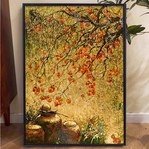 柿柿如意中古风钻石画diy十字绣