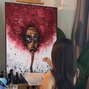 饰画 爱国主题石英砂肌理画diy材料全套油画立体手工高级装 731