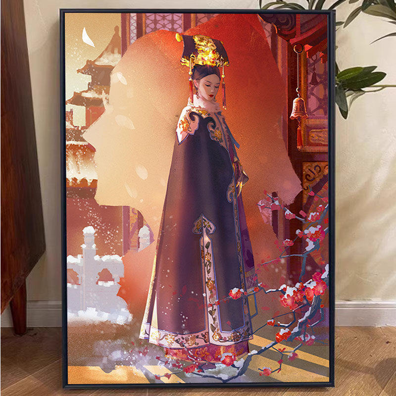 甄嬛传古风美女数字油画贵妃甄嬛皇后手工diy涂色填色丙烯油彩画,家居饰品,DIY/数字油画,淘宝优惠券,粉丝福利购,淘宝优惠卷