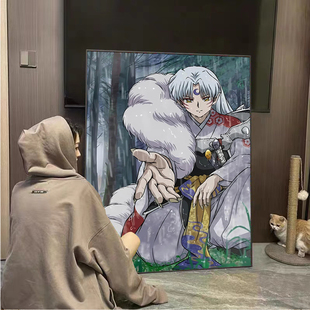 犬夜叉和杀生丸5d钻石画满钻2025十字绣送男女生手工创意礼物diy