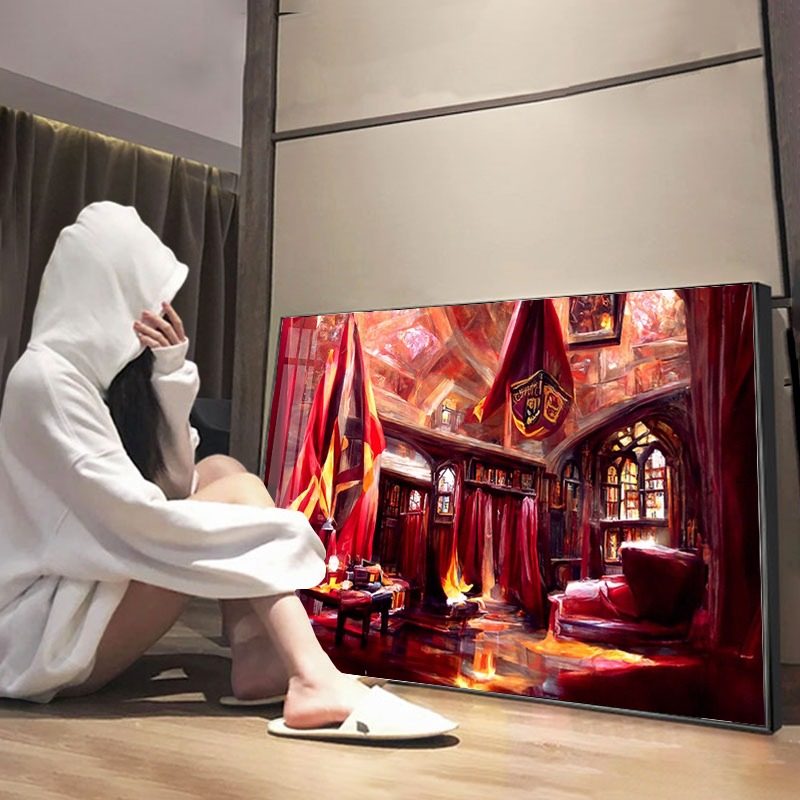 哈利波特钻石画满钻客厅四大学院卡通魔法贴钻十字绣砖石贴画新款