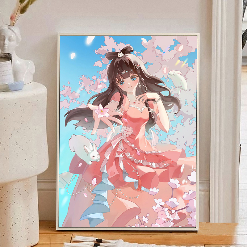 叶罗丽王默数字油画手工diy涂色