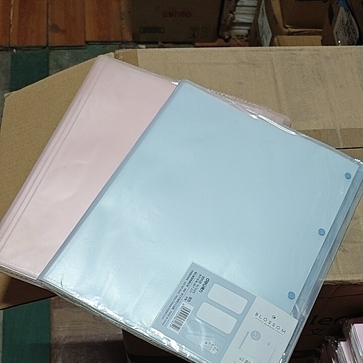 得力72479试卷册绑带试卷夹平铺A3文件夹文件袋30页/40页资料册