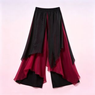 古典舞练功服飘逸纱裤女现代舞宽松阔腿裤中国民族舞演出服