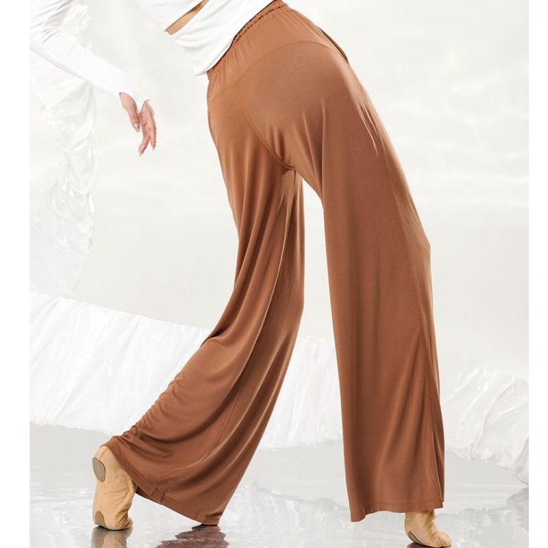 直筒阔腿美臀裤民族练功服女古典舞飘逸女舞蹈裤现代舞中国舞