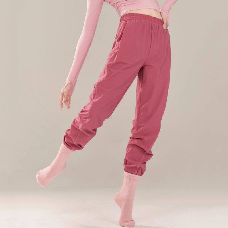 现代舞蹈服弹力高腰锥形舞蹈裤萝卜裤形体练功裤子女