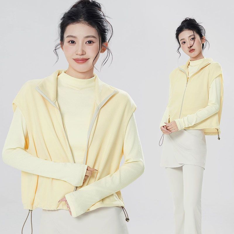 舞蹈服加绒保暖芭蕾舞练功服上衣外套成人女秋冬新款跳舞开衫马甲