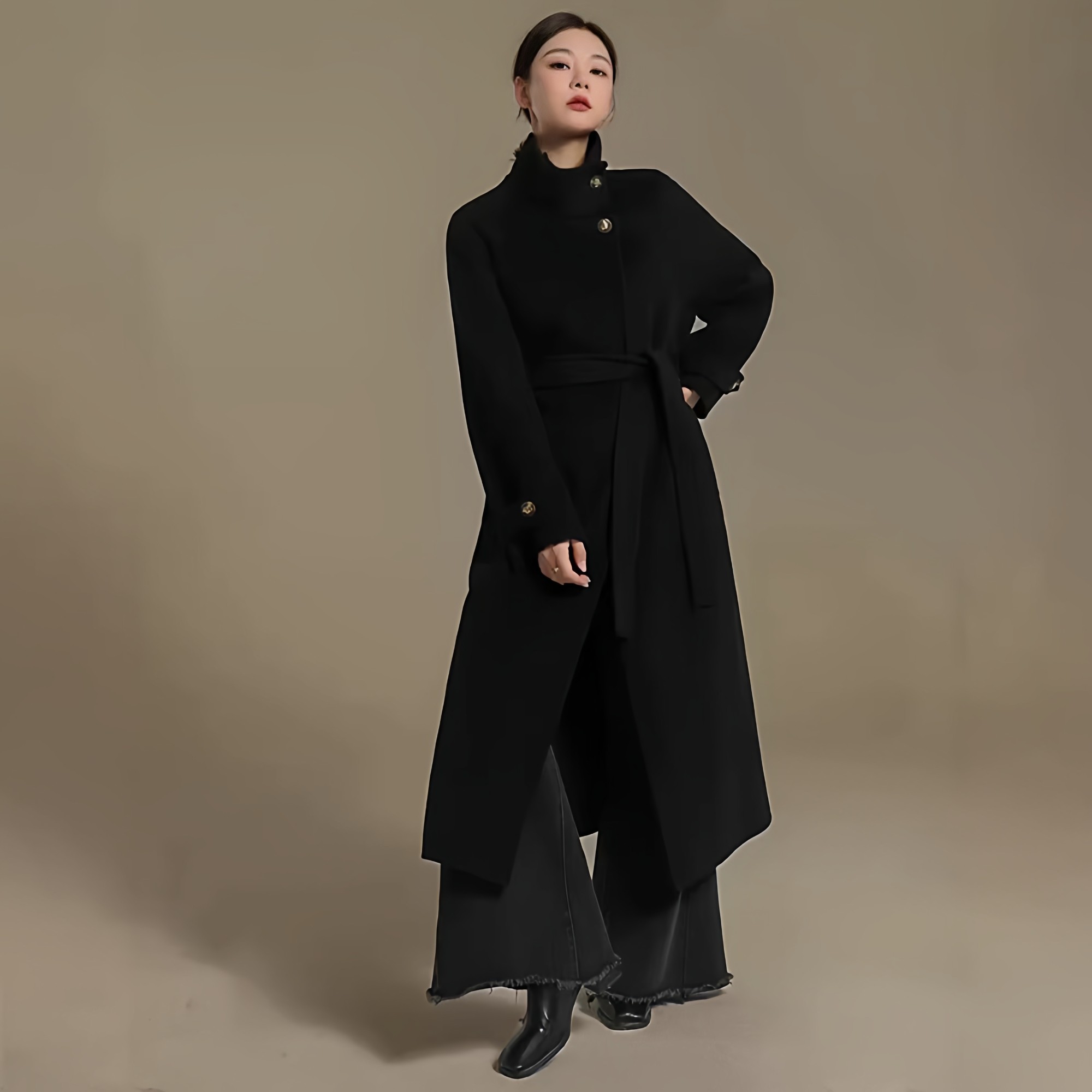 白鸭绒内胆呢子大衣外套保暖冬季新款高级感羽绒服中长款呢子外套,女装/女士精品,毛呢外套,淘宝优惠券,粉丝福利购,淘宝优惠卷