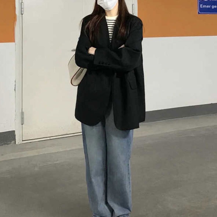 2025春秋冬新款大码女装胖mm宽松休闲减龄西装外套200斤显瘦西服