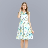 Элитное элегантное летнее платье, юбка, приталенный корсет, большой размер, V-образный вырез, А-силуэт