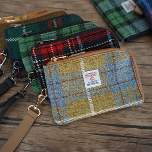 Harristweed哈里斯旅行便携护照手拿小包收纳保护钱包证件卡包