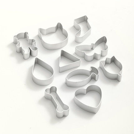 [美佳乐]铝合金饼干模 饼干切模 圣诞节饼干模 小慕斯圈/凤梨酥