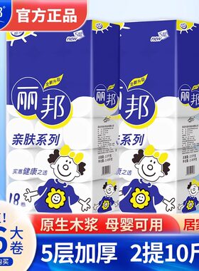 丽邦卫生纸大克重5层加厚